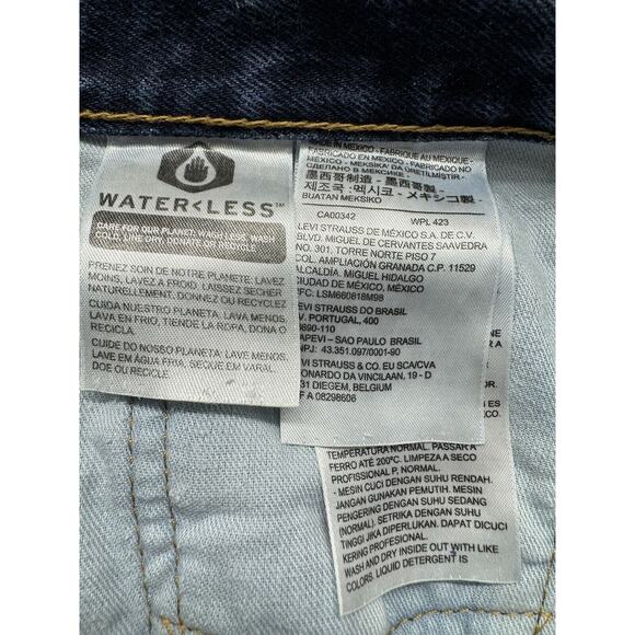 Levis 550 Relaxed Fit Straight Leg Blue Jeans Men's 40X30 Denim 100% Cotton - Picture 5 of 7